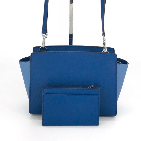 2PCS Michael Kors Selma Messenger Bag Wallet Set - Picture 4 of 8